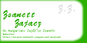 zsanett zajacz business card